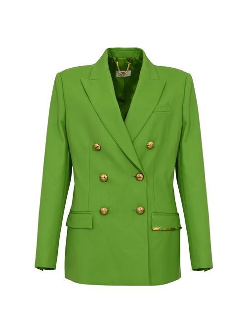 Giacca in fresco lana con placca gioiello Elisabetta Franchi | GI22061E2EV3